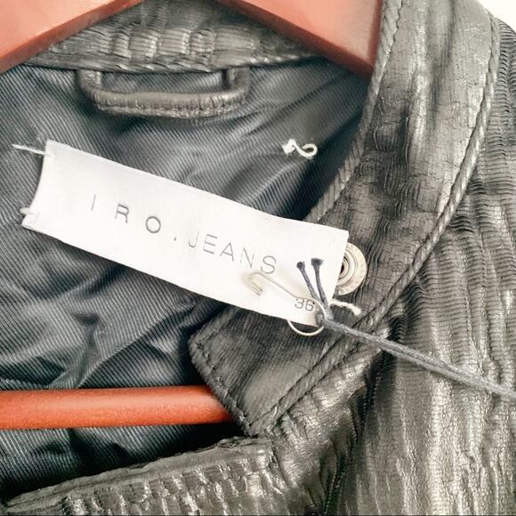 IRO Leather Vest Small Black NWT - Picture 9 of 10